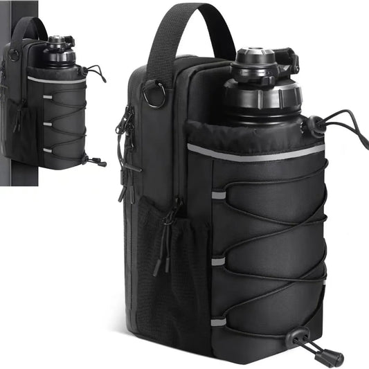 Magnetic Water Bottle Sling Bag Adjustable Large Capacity Gym Bottle Bag Waterproof Convenience Crossbody Sports Bag Gym For Men