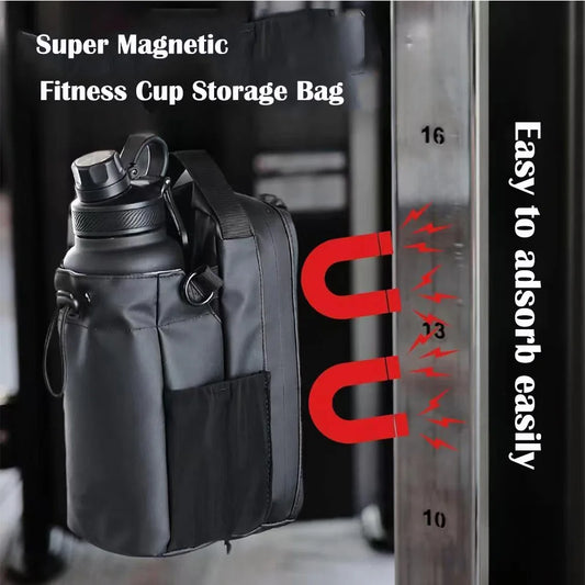 New Magnetic Water Bottle Pouch Bag Gym-specific Water Cup Holder With Strong Magnet For Outdoor Sports Cup Holder Bag ﻿