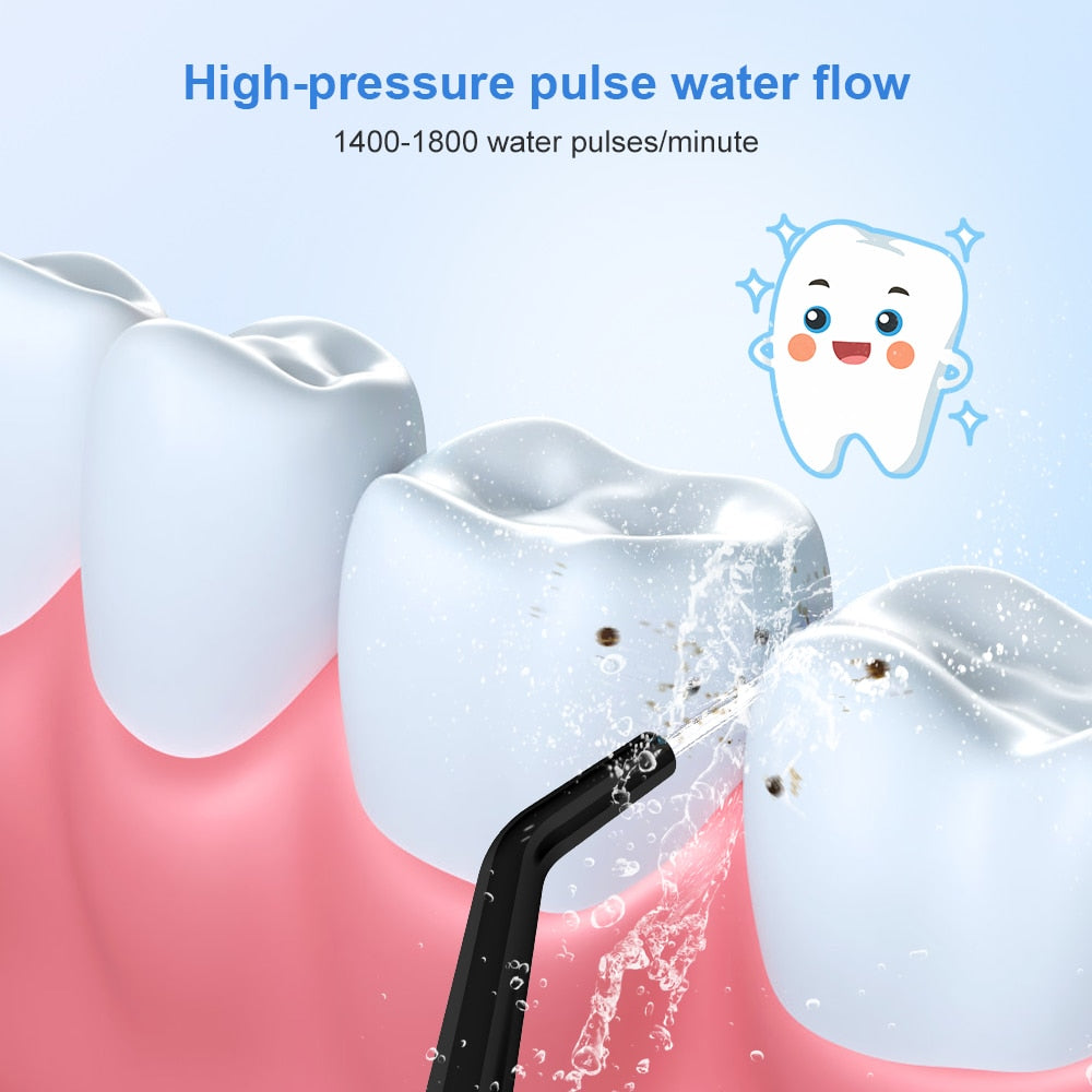 Waterproof Portable Dental Water Jet Floss 300ML Teeth Cleaner