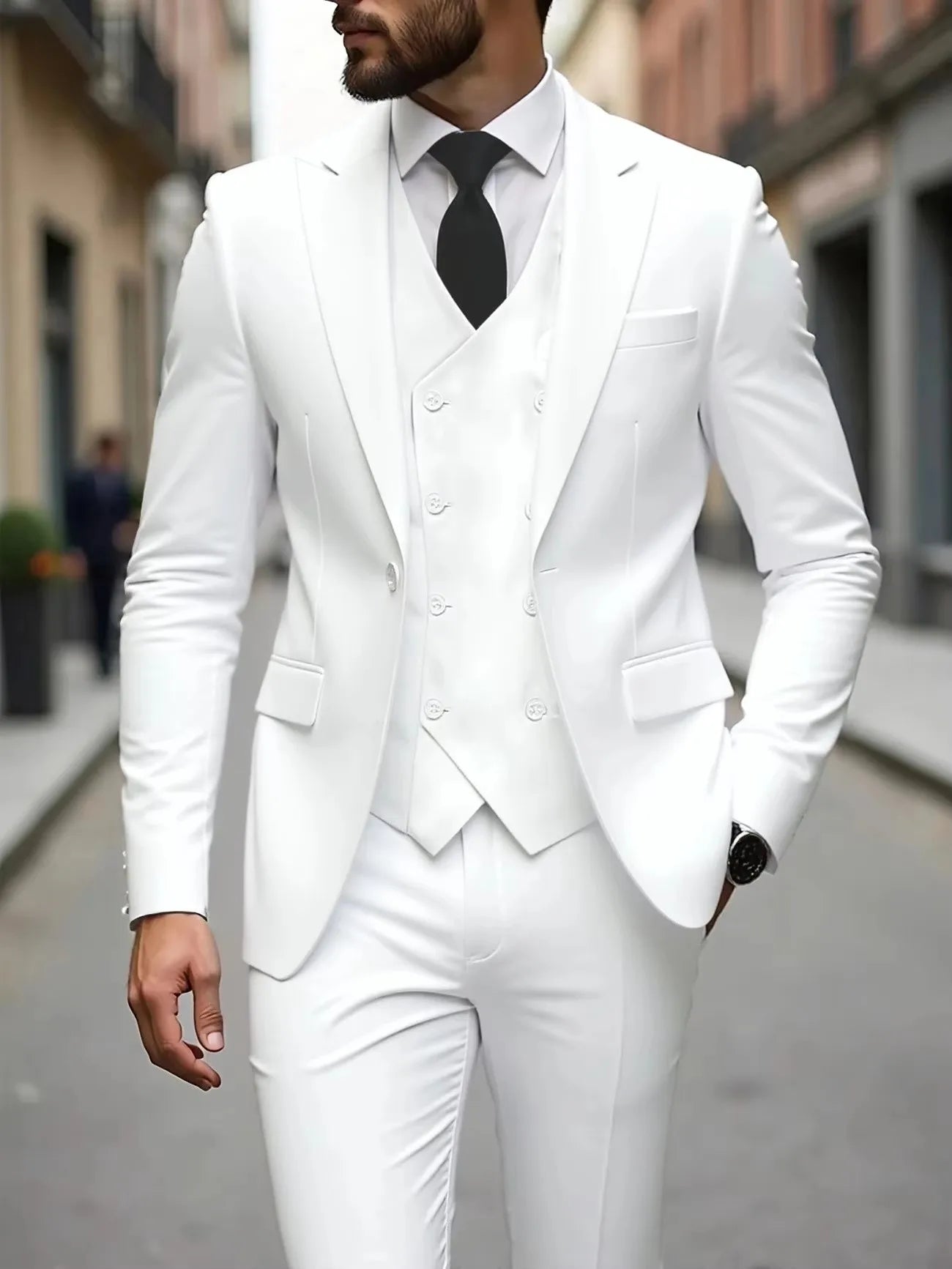 Single Breasted Men's Suit Formal Wear 3 Piece Set Four Seasons Traje Americana Hombre suit men traje amerimens suits 3 piece
