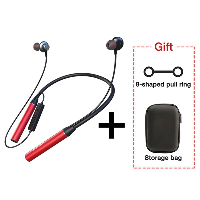 Wireless Headphones 180 Hour Endurance Bluetooth Bass Headset with Mic Stereo Neckband Earphones Sport Auriculares For TF Card