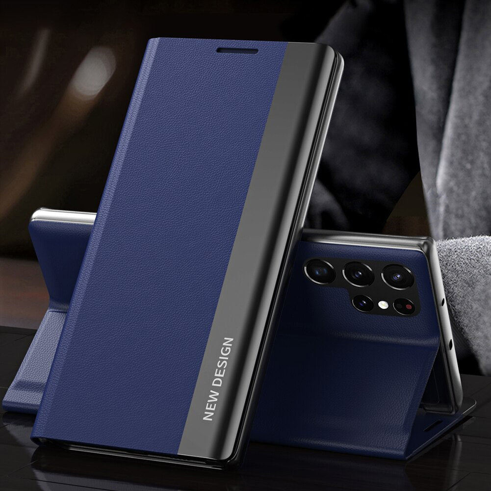 Leather Flip Smart Case for Samsung Galaxy S23