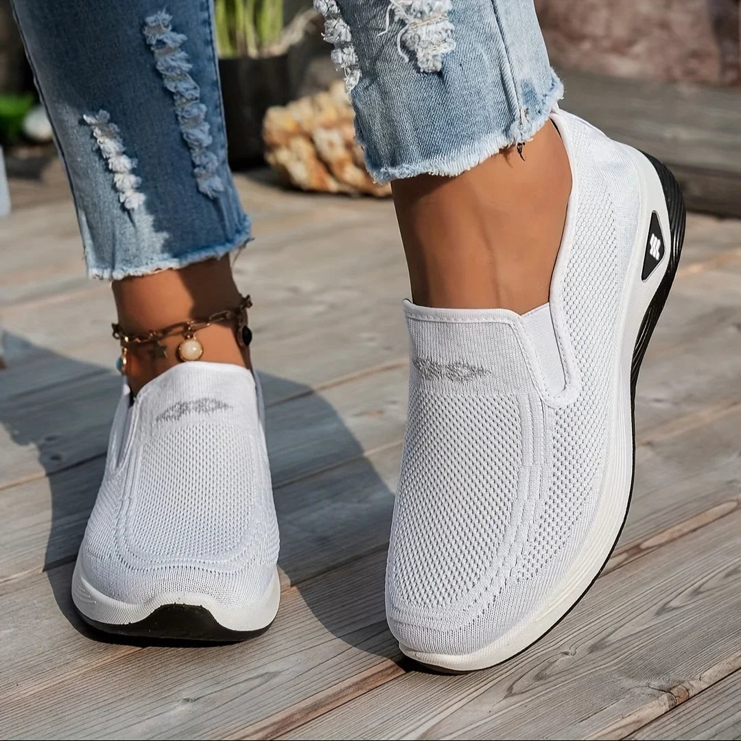 Women's shoes, 2026 summer casual, convenient and comfortable, fashionable single-color casual work shoes