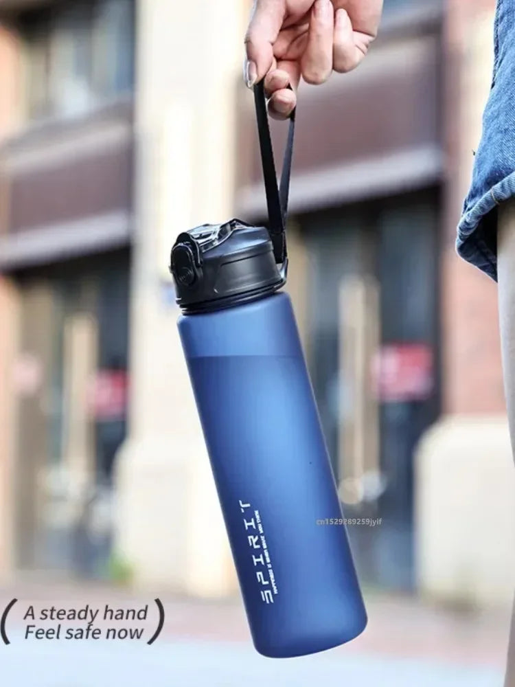 750ml Sports Water Bottle with Straw Gym Cup Portable Large Capacity Water Bottle For Fitness Camping Men Water Kettle