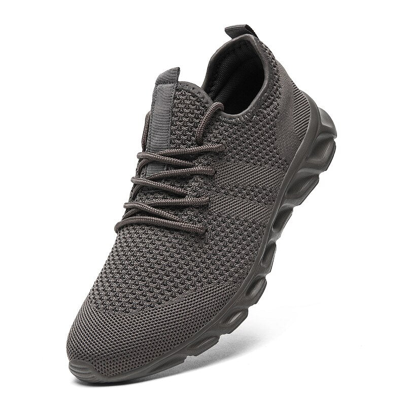 Men Casual Sport Shoes Light Sneakers Outdoor Breathable Mesh Black Running Shoes Athletic Jogging Tennis Shoes