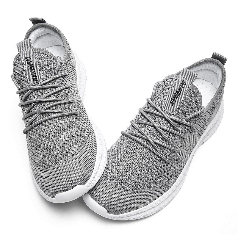 Men Running Shoes Lace up Men Sport Shoes Lightweight Comfortable Breathable Walking Sneakers