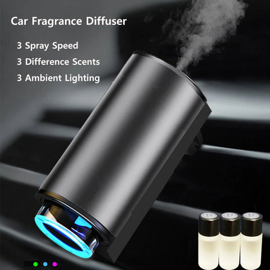 Aroma Oil Diffuser for Car  Air Oulet  Fragrance Diffuser 3 Scents Perfume Vehicle Air Freshener Good Smell Purifying Interior