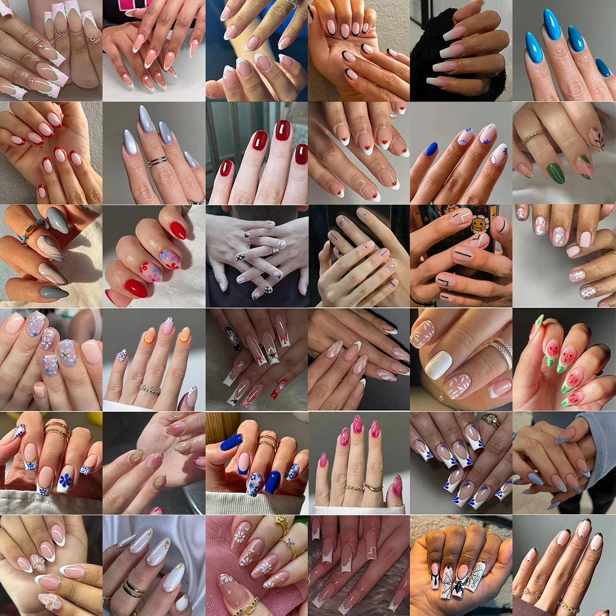 Surprise Box，96pcs（4 boxes） press on nails , Random delivery, multiple stylesNot limited to pictures, it has unlimited possibili