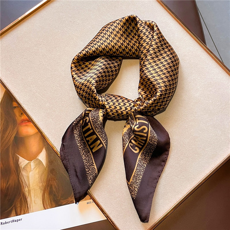 Women Luxury Design Neck Tie Scarf