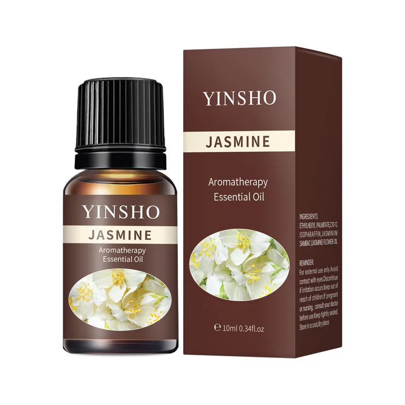 13 Flavors 10ml Essential Oils For Aroma Diffuser AirHumidifier Home Water-soluble Lavender Rose Eucalyptus White Peach Oolong