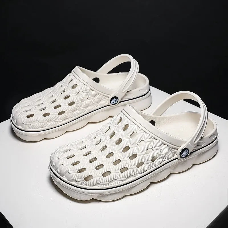 Summer Men's Clogs Sandals Man Home Garden Shoes Comfortable Men Slippers Non-Slip Soft Bottom Flip Flop Sandals Big Size 46 47