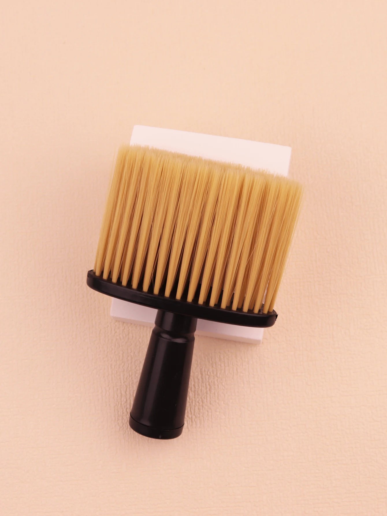 1 hair brush neck hair brush black soft cleaning facial brush suitable for hairdressers and household，Special for real hair wigs