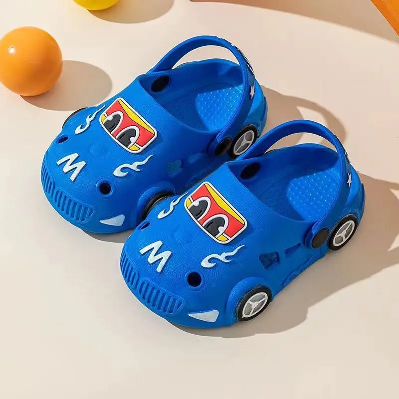 Summer Fashion Kids Sandals Soft Bottom Cartoon Hole Boys Girls Sandy Beach Outdoor Casual Shoes Mules Children's Shoes Slippers