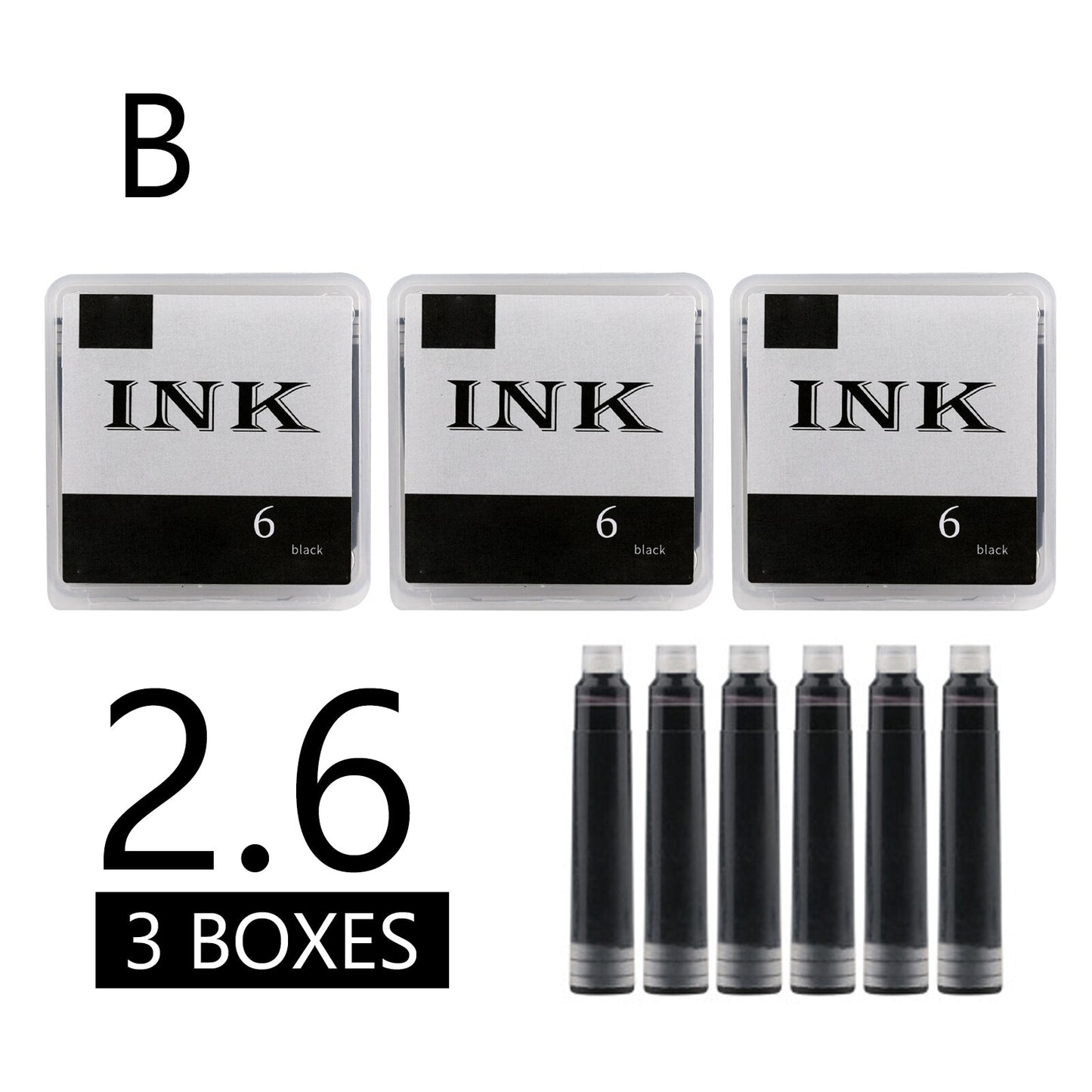 Replaceable Blue black ink sacs for pens office school supplies