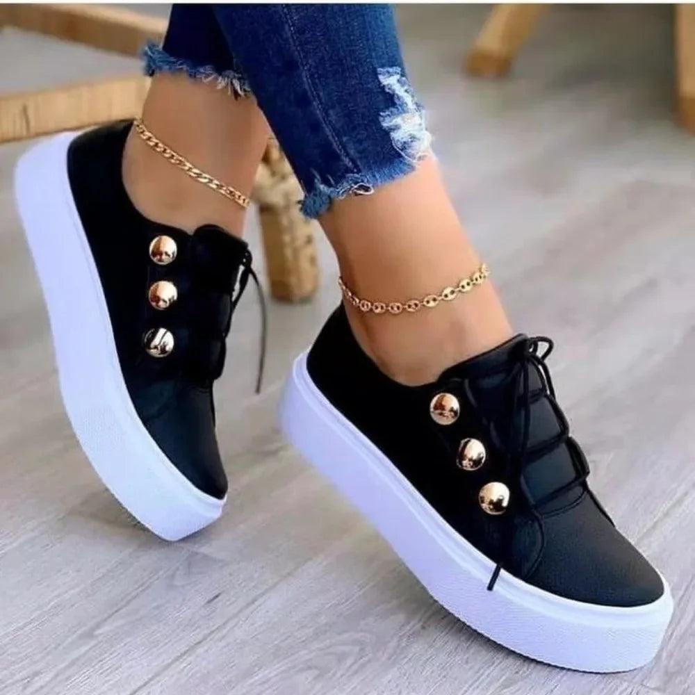 Women Casual Sneakers 2024 New Luxury Designer Shoes Women Fashion Spring Summer Canvas Sneakers Women Platform Vulcanize Shoes