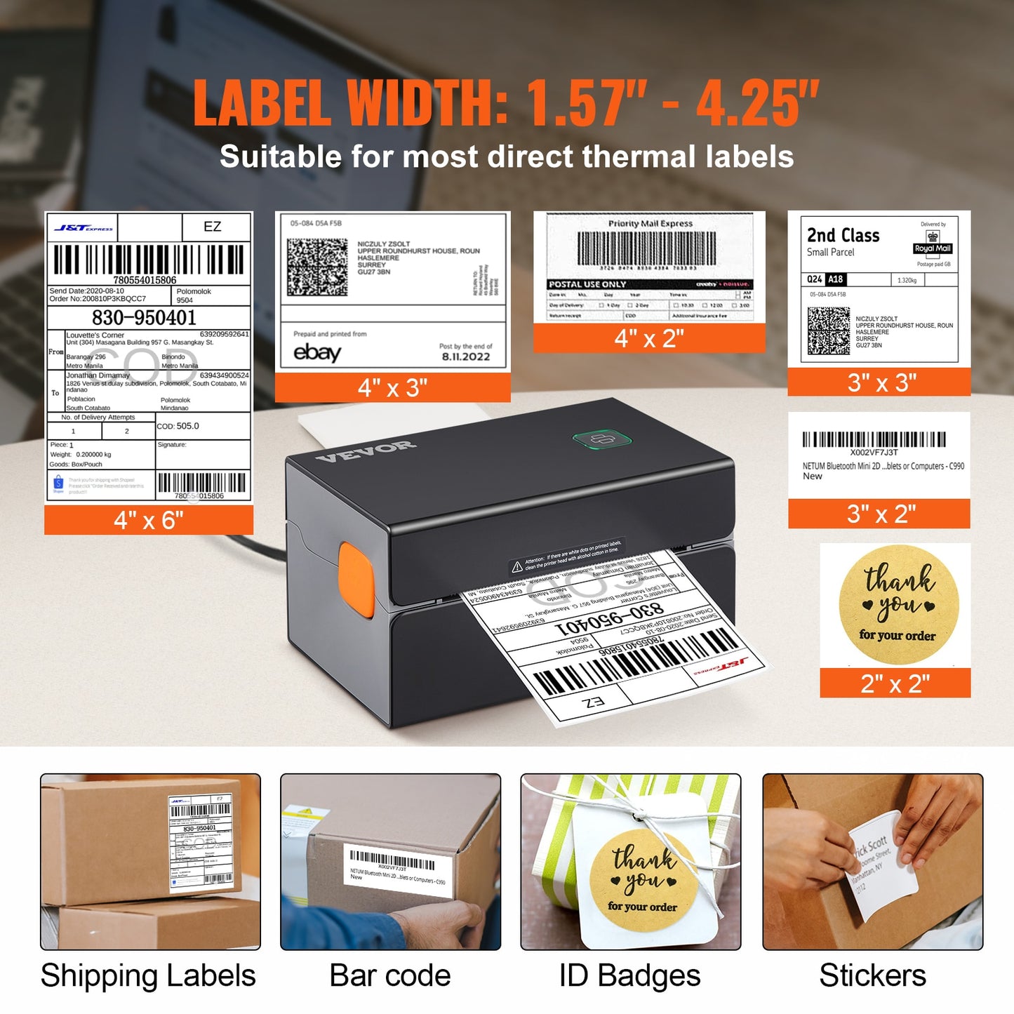 Thermal Label Printer Bluetooth Control