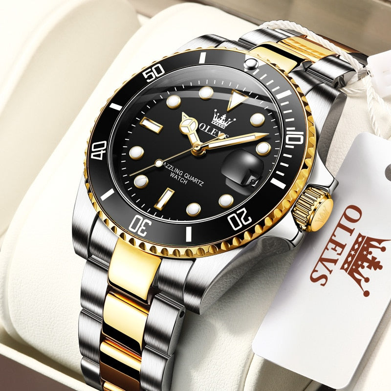 Men Top Brand Luxury Stainless Steel Strap Sport Waterproof Watch