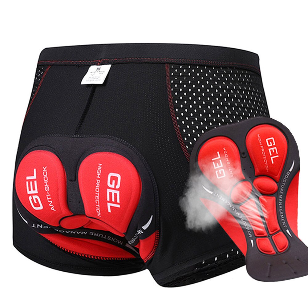 Breathable  Cycling Underwear 5D Gel Pad Shockproof