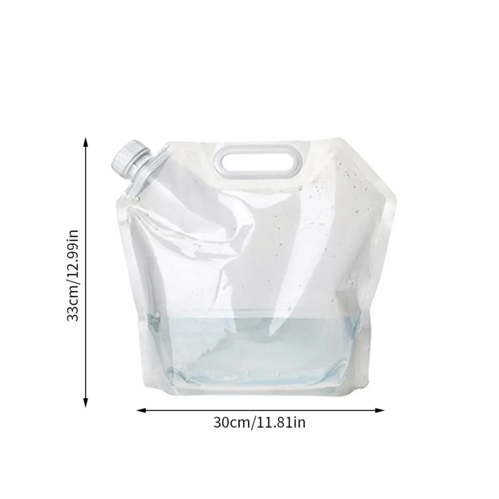 5L Water Bag Folding Portable Sports Storage Container Jug Bottle for Outdoor Travel Camping with Handle Folding Water Bag