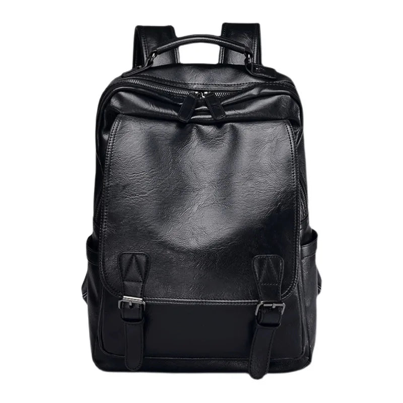 2023 New Fashion Brand Fashion Men's Leather Backpack  Business Leisure Travel Backpack