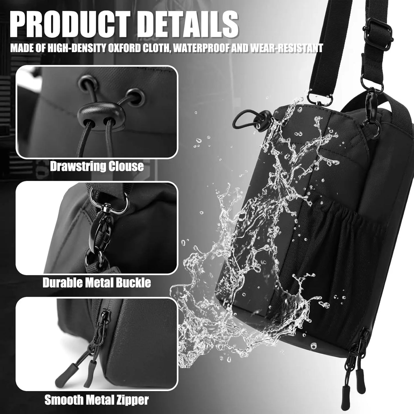 New Magnetic Water Bottle Pouch Bag Gym-specific Water Cup Holder With Strong Magnet For Outdoor Sports Cup Holder Bag ﻿