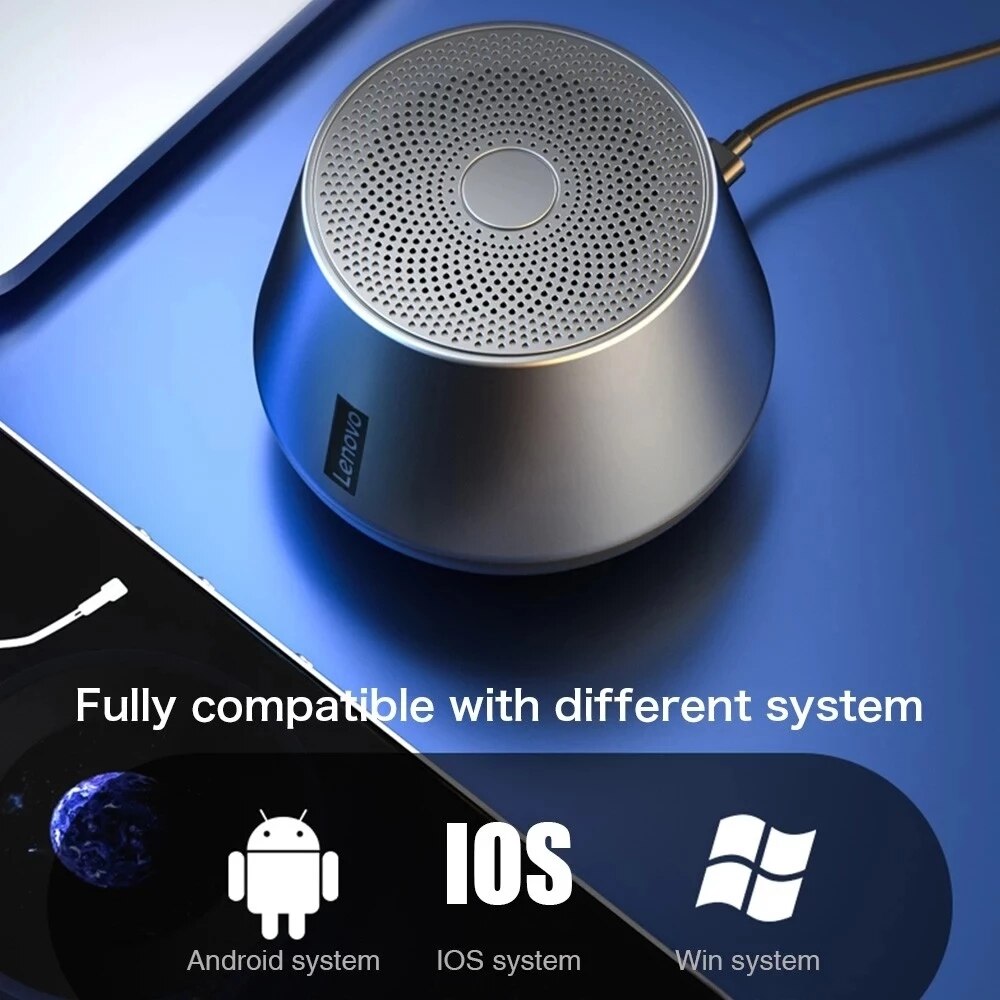 Lenovo K3 Pro Bluetooth Music Player With Microphone HiFi Stereo Sound Subwoofer