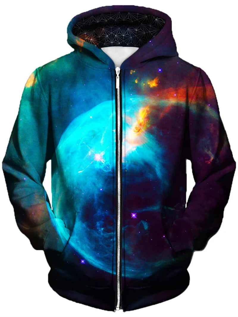 3d Print Casual Zip Up Hoodies Men Long Sleeve Animal Stripes Hip Hop Sweatshirt Autumn Streetwear Pattern Oversize Outdoor Coat