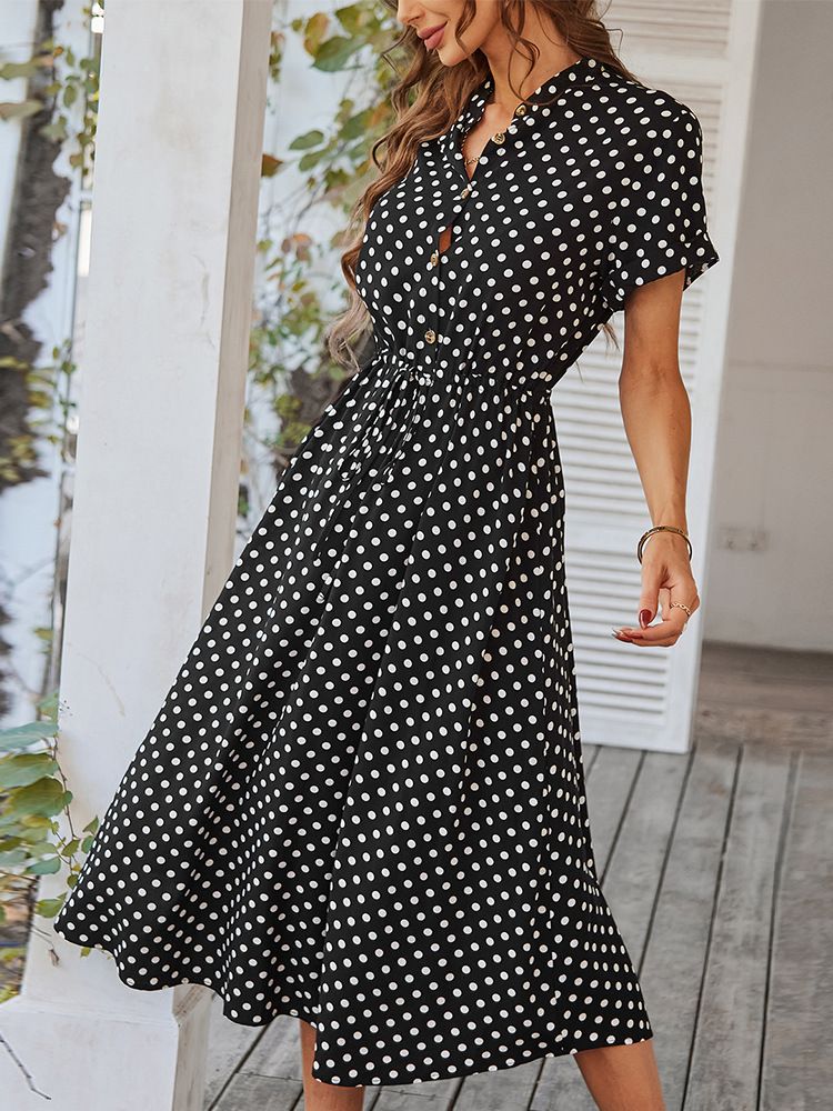 Women Casual Midi Holiday Summer Dress