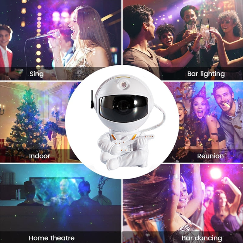 Astronaut Nebula Projector Star light Galaxy light Water Wave LED Multicolour Projector Light led Galaxy Night Light  kids gift