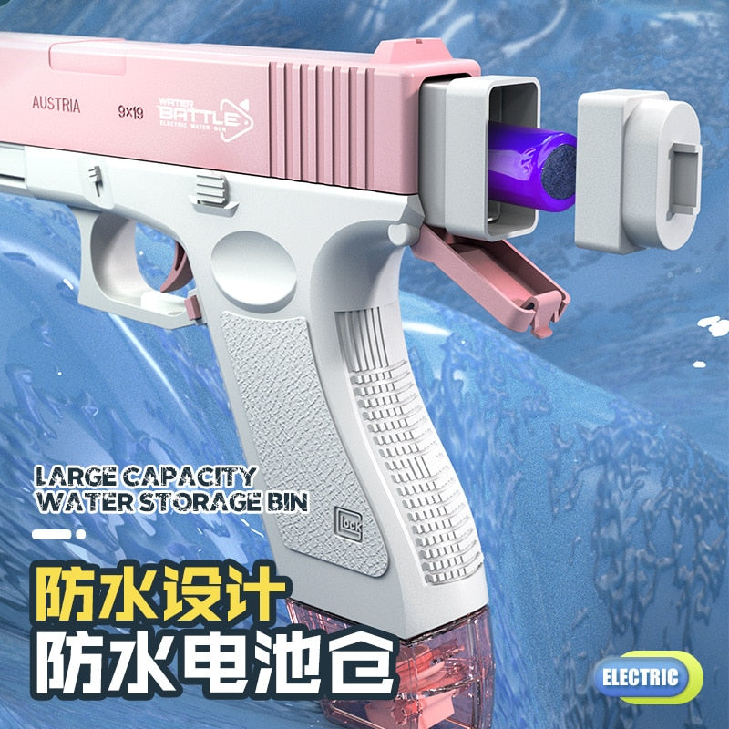 New Water Gun Electric Glock Pistol Shooting Toy