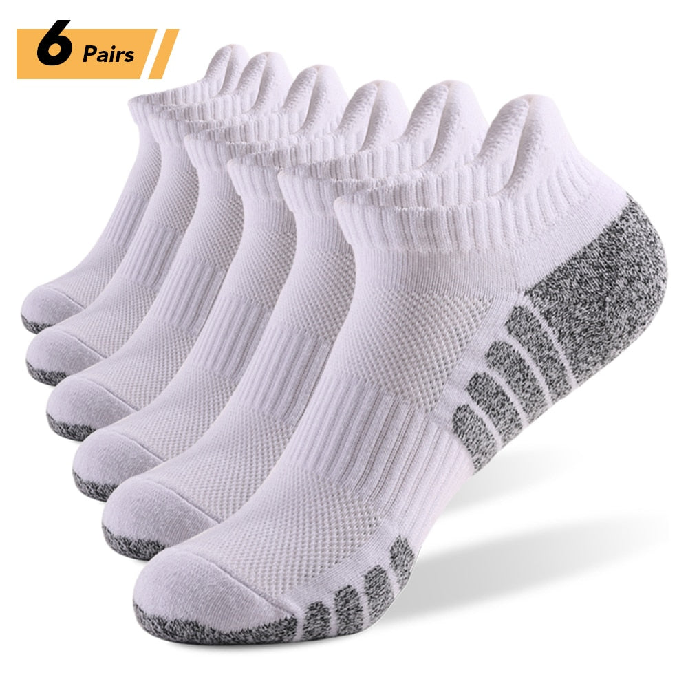 6/12Pairs Sport Ankle Socks Athletic Low-cut resistant Warm Socks