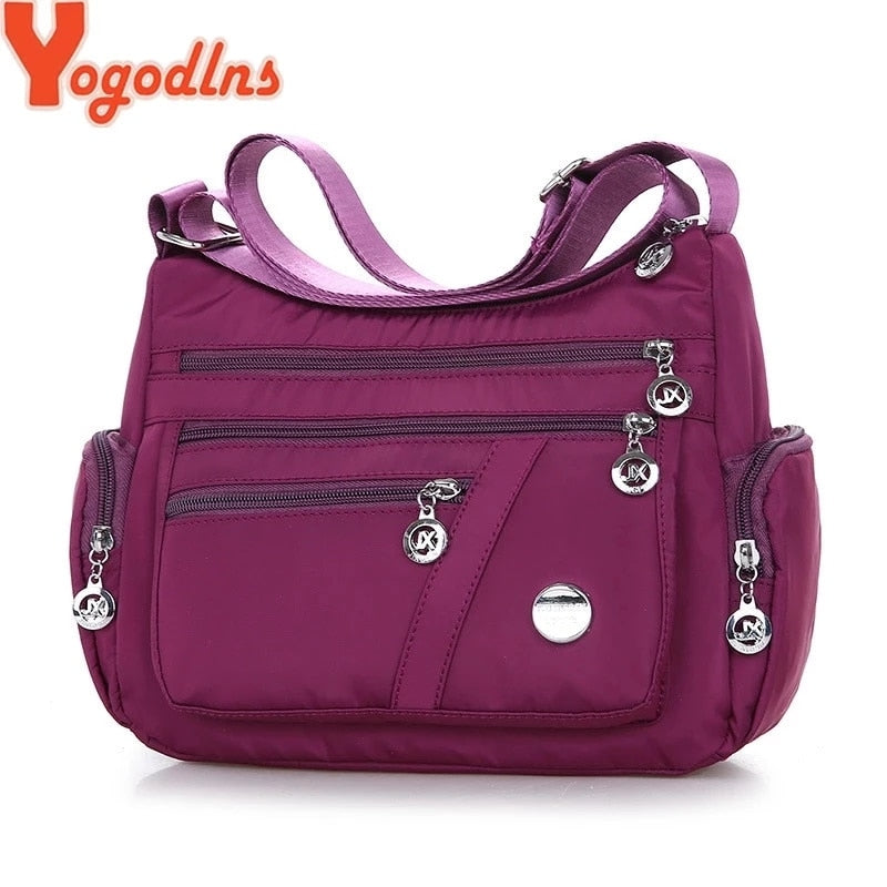 Women Casual Multifunction Crossbody  Shopping  Large Capacity Handbag