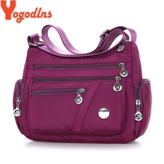 Women Casual Multifunction Crossbody  Shopping  Large Capacity Handbag