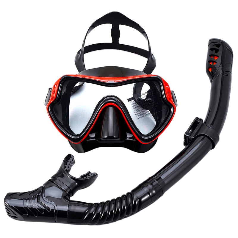 Professional Scuba Diving Adult Silicone Skirt Anti-Fog Goggles Glasses For Swimming Pools