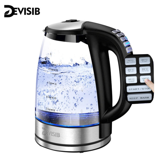 2L Glass Tea Coffee Hot Water Boiler BPA Free