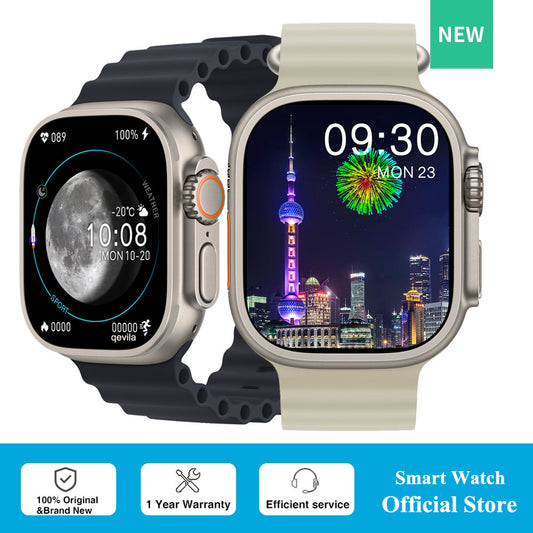 NEW Smart Watch Ultra Series 8 NFC Wireless Charge Bluetooth Call Men Women  Fitness Bracelet IOS Android Phone