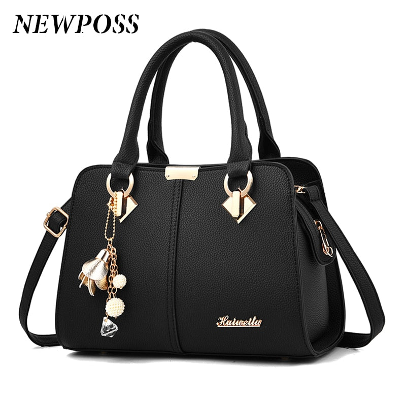 Women Leather Designer Brand Handbags Purses Shoulder Bags