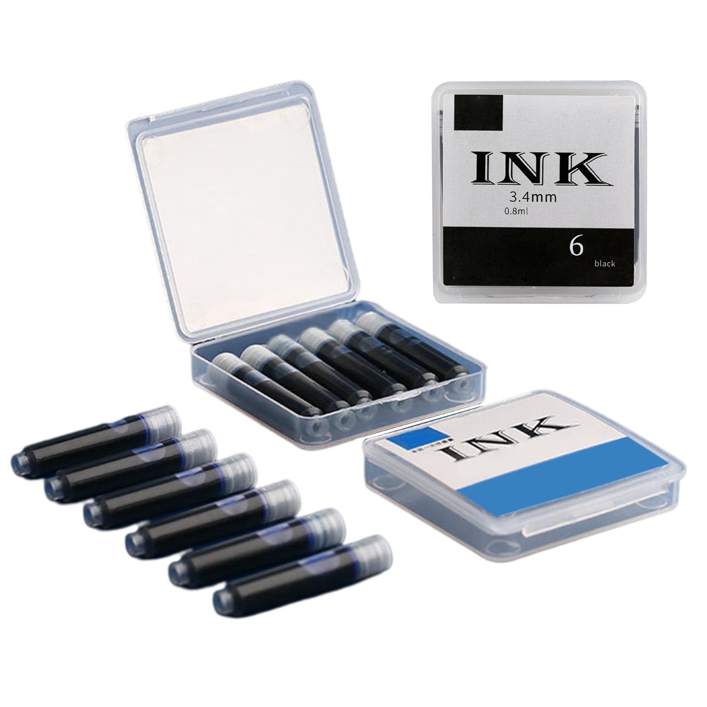 Replaceable Blue black ink sacs for pens office school supplies