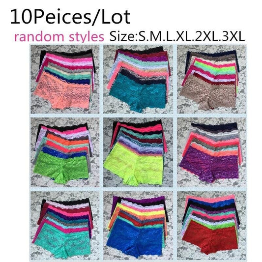 10pcs/lot Nice Comfortable Transparent Sexy Lingerie  Ladies Briefs  XS/S/M/L/XL/2XL/3XL/4XL