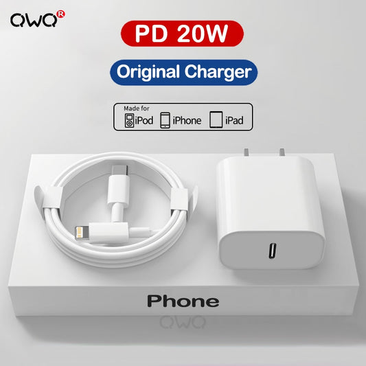 Apple Original USB Type C Charger For iPhone 12 11 14 13 Pro Max Mini XS Max 8 Plus iPad Air Charger PD Fast Charging Cable