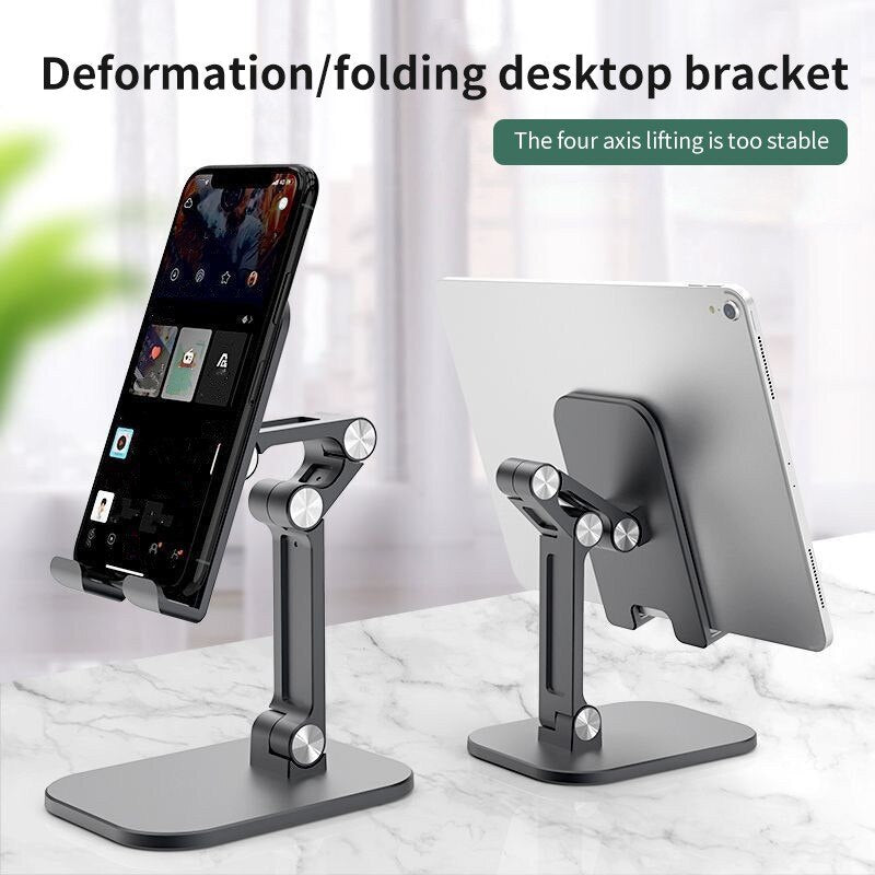 Three Sections Foldable Desk Mobile Phone Holder